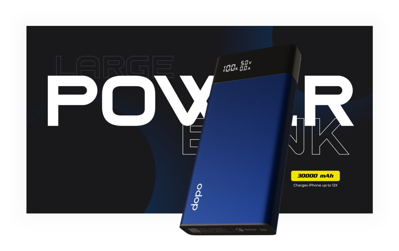 3D product showcase web design example